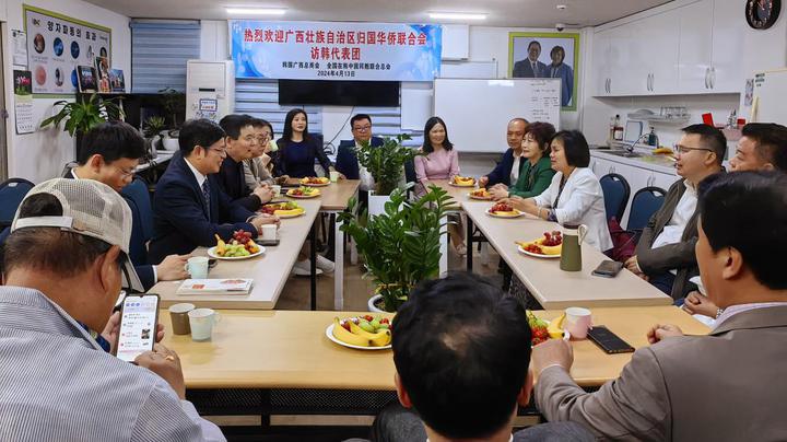 广西壮族自治区侨联访韩代表团应邀访问全国在韩中国同胞联合总会